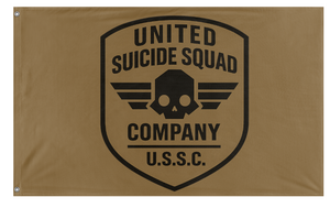 A mockup of the custom flag 'USSC flag' on a white background
