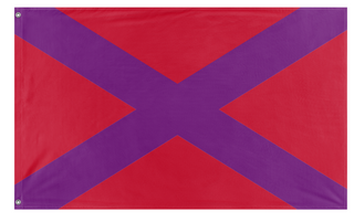 A mockup of the custom flag 'Dajidus flag' on a white background