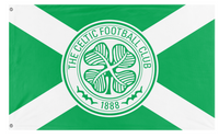 A mockup of the custom flag 'celtic saltire flag' on a white background