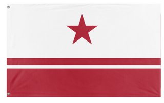 A mockup of the custom flag 'Etayanic Republic flag' on a white background