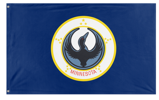 A mockup of the custom flag 'OldRebelLoon flag' on a white background