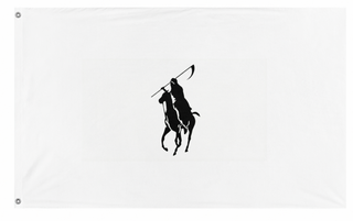 A mockup of the custom flag 'atx flag' on a white background