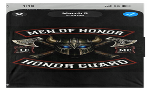 A mockup of the custom flag 'Honor guard flag' on a white background
