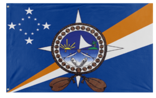 A mockup of the custom flag 'Ringale flag' on a white background