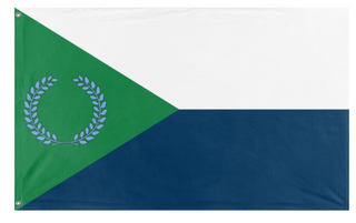 A mockup of the custom flag 'CNA flag' on a white background