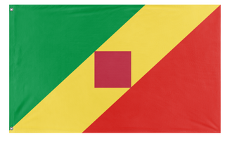 A mockup of the custom flag 'test flag' on a white background