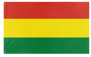 A mockup of the custom flag 'test flag' on a white background