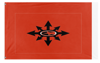 A mockup of the custom flag 'Coalition  flag' on a white background