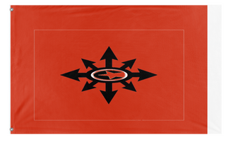 A mockup of the custom flag 'Coalition  flag' on a white background