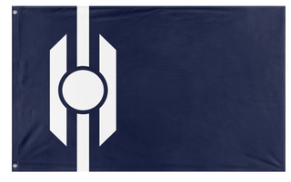 A mockup of the custom flag 'SolCommonwealth flag' on a white background