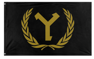 A mockup of the custom flag 'NUL flag' on a white background