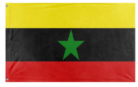 A mockup of the custom flag 'Melon flag' on a white background