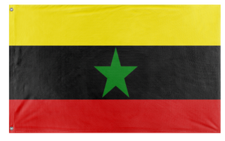 A mockup of the custom flag 'Melon flag' on a white background