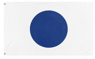 A mockup of the custom flag 'One World Flag' on a white background