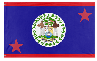 A mockup of the custom flag 'test flag' on a white background