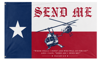 A mockup of the custom flag 'Texas' on a white background