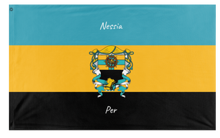 A mockup of the custom flag 'UnionFlagofNessia&Per flag' on a white background