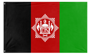 A mockup of the custom flag '1929 Afghanistan flag' on a white background