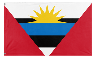 A mockup of the custom flag 'test flag' on a white background