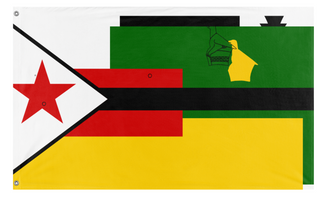 A mockup of the custom flag 'T flag' on a white background