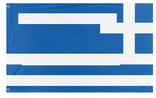 A mockup of the custom flag 'T flag' on a white background
