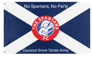 A mockup of the custom flag 'Grove tartan army flag' on a white background