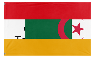 A mockup of the custom flag 'Random flag' on a white background