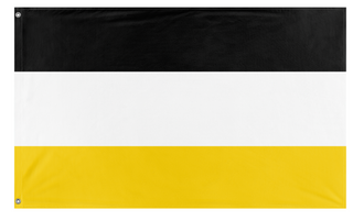 A mockup of the custom flag 'Union of Upper SIlesian flag' on a white background
