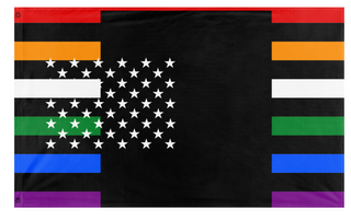 A mockup of the custom flag 't flag' on a white background