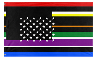 A mockup of the custom flag 'T flag' on a white background
