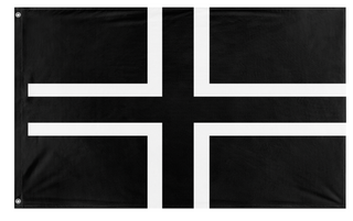 A mockup of the custom flag 'fascist flag' on a white background