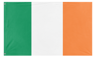 A mockup of the custom flag 'Ireland flag' on a white background