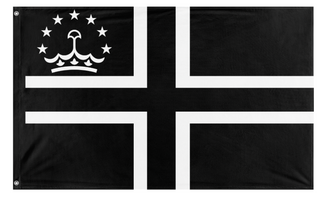 A mockup of the custom flag 'tajik flag' on a white background