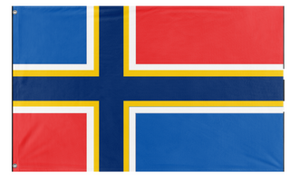 A mockup of the custom flag 'sc flag' on a white background