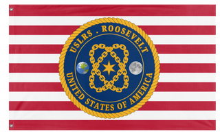A mockup of the custom flag 'Cyfufy flag' on a white background