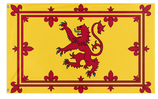 A mockup of the custom flag 'scotland flag' on a white background