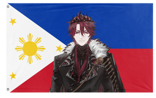 A mockup of the custom flag 'jurard_ph flag' on a white background