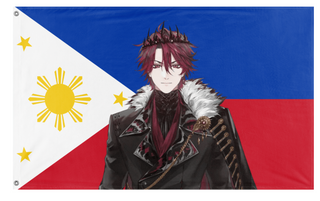 A mockup of the custom flag 'jurard_ph flag' on a white background