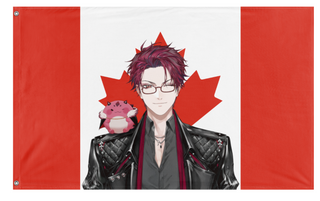 A mockup of the custom flag 'jurard_ca flag' on a white background