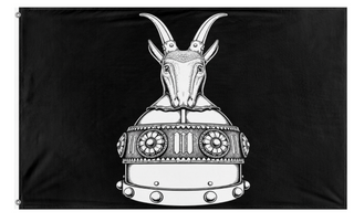 A mockup of the custom flag 'Orges flag' on a white background