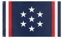 A mockup of the custom flag 'FCU flag' on a white background