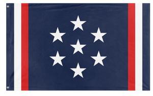 A mockup of the custom flag 'FCU flag' on a white background