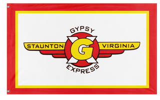 A mockup of the custom flag 'GX flag' on a white background