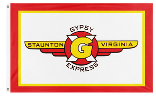 A mockup of the custom flag 'GX flag' on a white background