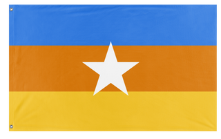 A mockup of the custom flag 'Asorth flag' on a white background