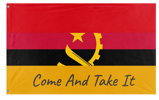 A mockup of the custom flag 'test flag' on a white background