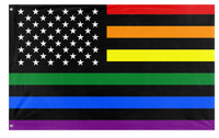 A mockup of the custom flag 'Test flag' on a white background