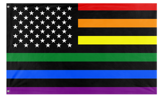 A mockup of the custom flag 'Test flag' on a white background