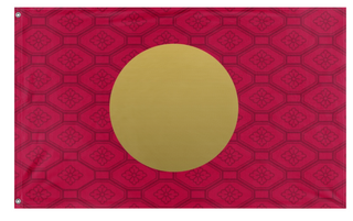A mockup of the custom flag 'Ensign of the Emperor of Japan flag' on a white background