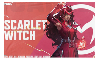 A mockup of the custom flag 'Wanda rivals flag' on a white background